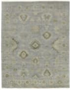 Exquisite Rugs Antique Weave Oushak Hand Knotted 3421 Blue - Gray Area Rug