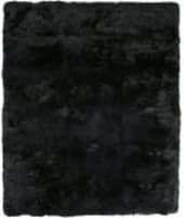Exquisite Rugs Sheepskin Shag 3843 Black Area Rug