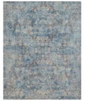 Exquisite Rugs Cassina Hand Woven 3934 Blue - Ivory - Multi Area Rug