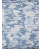 Exquisite Rugs Bamboo Silk Hand Knotted 3996 Blue Area Rug