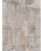 Exquisite Rugs Fine Pure Silk Hand Knotted 4227 Gray - Beige Area Rug