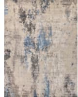 Exquisite Rugs Cosmo Hand Knotted 4343 Blue - Silver - Multi Area Rug