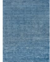 Exquisite Rugs Plush Hand Knotted 4662 Light Blue Area Rug