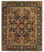 Exquisite Rugs Antique Weave Serapi Hand Knotted 5024 Red - Blue Area Rug