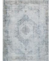 The Met x Exquisite Rugs Vintage Looms Power Loomed 5671 Beige - Blue