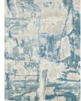 Exquisite Rugs Luxury Laureno Hand Knotted 6316 Ivory - Light Blue Area Rug