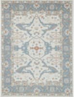 Exquisite Rugs Claremont Oushak Hand Tufted 6794 Ivory - Light Blue Area Rug