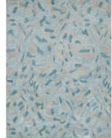 The Met x Exquisite Rugs Botanica Hand Tufted 6809 Turquoise - Ivory - Multi