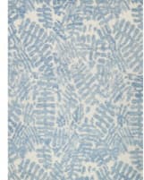 The Met x Exquisite Rugs Botanica Hand Tufted 6811 Light Blue - Ivory