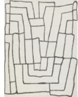 Exquisite Rugs Tangiers Hand Tufted 6843 Ivory - Black Area Rug