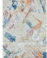 Exquisite Rugs Floor Art Hand Knotted 6880 Silver - Blush Area Rug