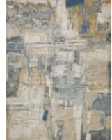 Exquisite Rugs Infinity Power Loomed 7131 Silver - Blue - Gray Area Rug