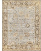 Exquisite Rugs Antique Weave Oushak Hand Knotted 8001 Brown - Gray Area Rug