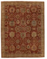 Exquisite Rugs Antique Weave Serapi Hand Knotted 8340 Red - Ivory Area Rug