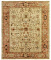 Exquisite Rugs Antique Weave Serapi Hand Knotted 9160 Ivory - Red Area Rug
