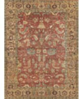Exquisite Rugs Antique Weave Serapi Hand Knotted 9204 Rust - Gold Area Rug