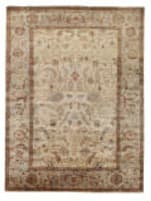 Exquisite Rugs Antique Weave Serapi Hand Knotted 9391 Ivory - Light Blue Area Rug