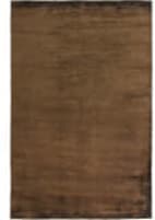 Exquisite Rugs Dove Plain Hand Woven 9657 Chocolate Area Rug