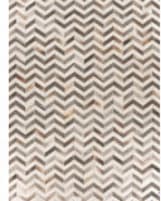 Exquisite Rugs Natural Hide Hair on Hide 9762 White - Gray Area Rug