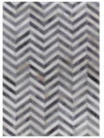 Exquisite Rugs Natural Hide Hair on Hide 9772 White - Light Gray Area Rug