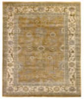Exquisite Rugs Antique Weave Oushak Hand Knotted 9782 Yellow - Ivory Area Rug