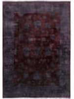 Famous Maker Overdyes 30779 Maroon - Charcoal Area Rug