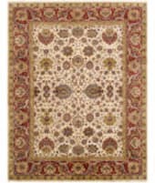 Famous Maker Tabriz P-437 Ivory - Red Area Rug