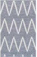 Famous Maker Simplicity Plw-06 Navy - Ivory Area Rug