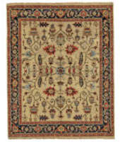 Feizy Ustad 6109f Camel - Black Area Rug