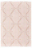 Feizy Saphir Mira 3496f Blush - White Area Rug