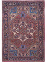 Feizy Rawlins 39hhf Red - Navy Area Rug