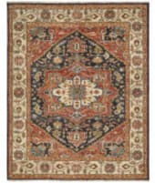 Feizy Carrington 6803f Rust - Charcoal Area Rug