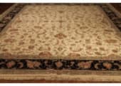 HRI Sino Ivory - Black 12'' x 15'' Rug