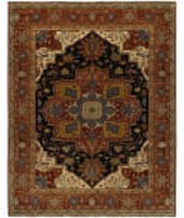 HRI Antique Heriz 106 Blue - Red Area Rug