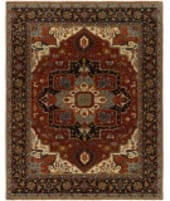HRI Antique Heriz 106 Red - Blue Area Rug