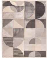 HRI Coco 11816-G Ivory - Silver Area Rug