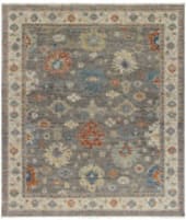 HRI Majestic Oushak Maj-105 Grey - Ivory Area Rug