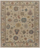 HRI Majestic Oushak Maj-107 Ivory - Ivory Area Rug
