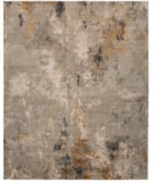 HRI Rosewood Ro-21407 Grey - Rust Area Rug