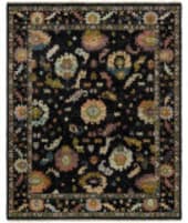 HRI Splendid Ina003 Black - Multi Area Rug