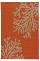 Jaipur Living Grant Design Indoor/Outdoor Bough Out GD01 Apricot Orange - Tuffet Area Rug