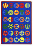 Joy Carpets Kid Essentials Alphabet Patterns Multi Area Rug