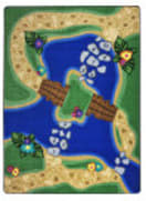 Joy Carpets Kid Essentials Alphabet Trail Multi Area Rug