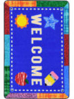 Joy Carpets Kid Essentials Alphabet Upcycle Multi Area Rug