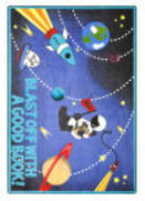 Joy Carpets Kid Essentials Blast Off With A Good Book Multi Area Rug