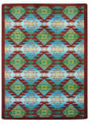 Joy Carpets Kaleidoscope Canyon Ridge Desert Turquoise Area Rug
