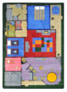 Joy Carpets Kid Essentials Creative Play House Multi Area Rug