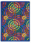 Joy Carpets Kid Essentials Dottie Rainbow Area Rug