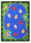 Joy Carpets Kid Essentials Fishin' Fun Multi Area Rug