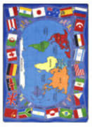 Joy Carpets Kid Essentials Flags Of The World Multi Area Rug